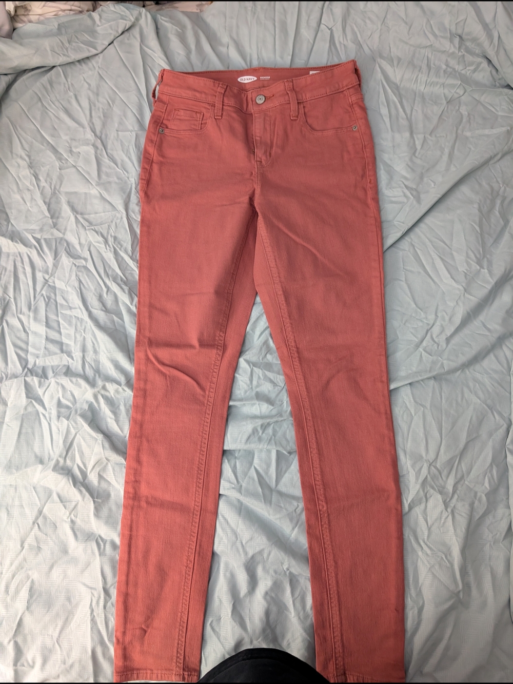 Women’s Slim Jeans in Coral - Unknown Brand